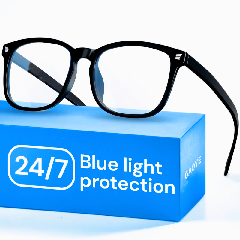 Gaming Glasses Blue - Black Blue Light Glasses for Computer
