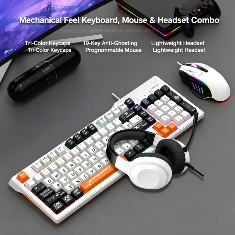 Esports Gaming Headset - K8pro 3 In 1 Gaming Combo