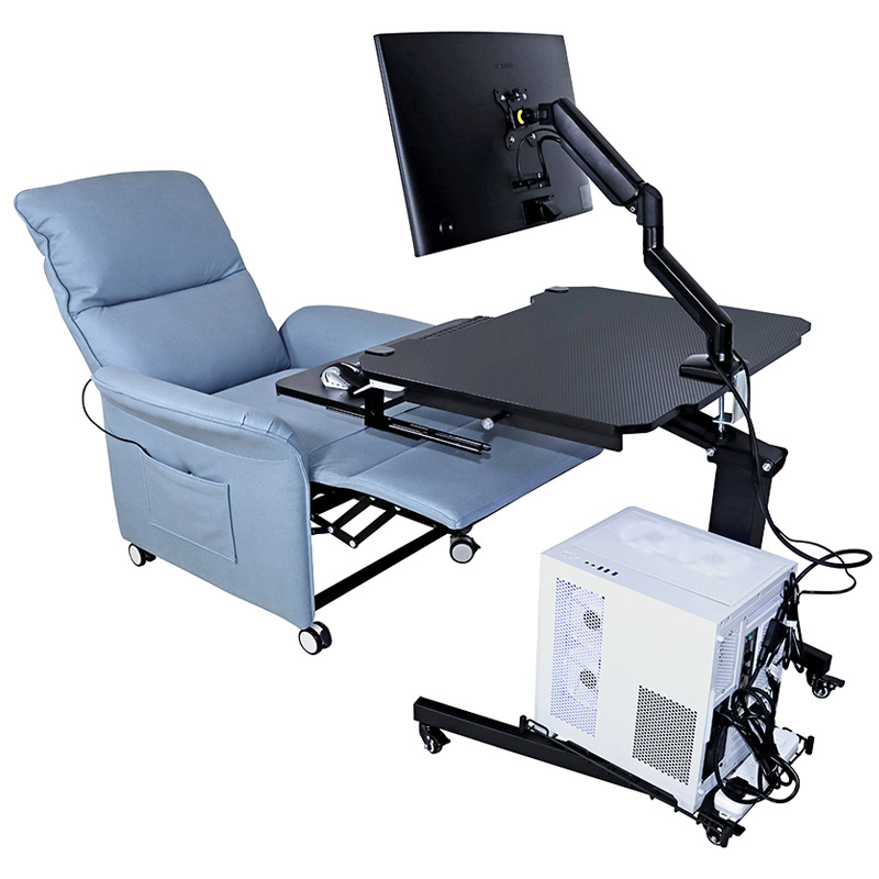 Esports Gaming Lab - Mobile Height Adjustable Computer Desk Multi