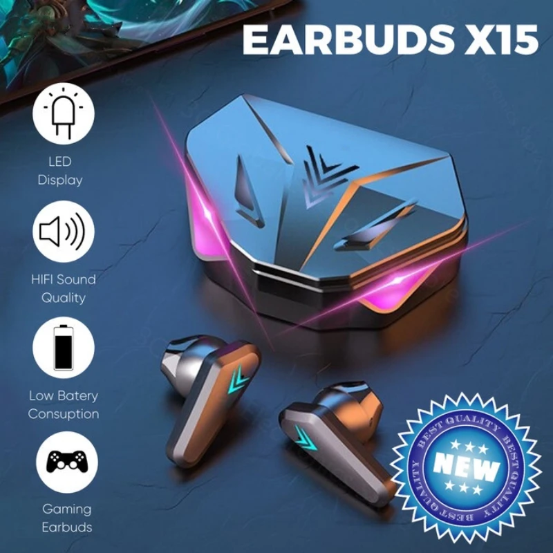 1PCS X15 TWS X15 Pro Wireless  - Esports Gaming Headset 评论和价格