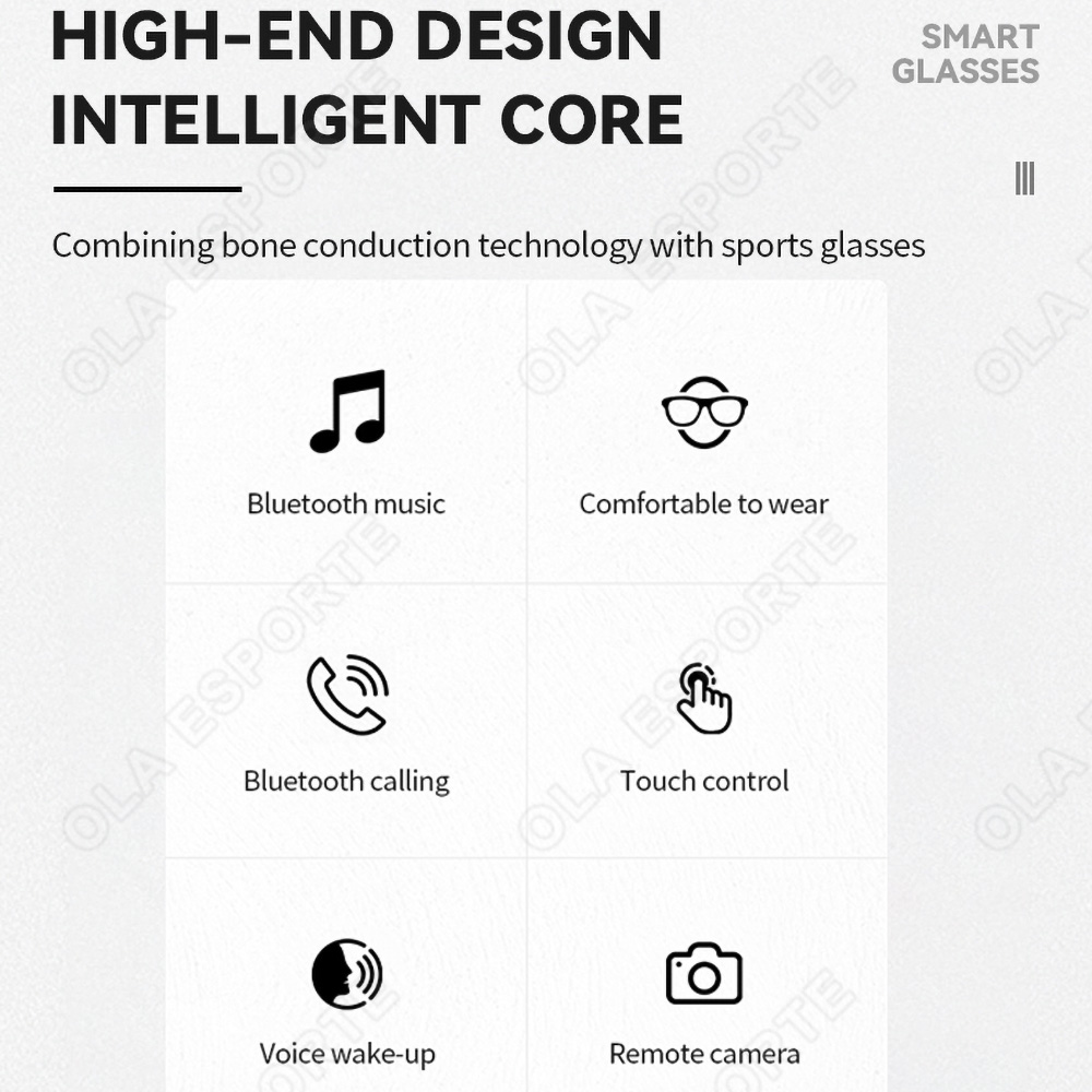 NEW Smart Glasses V5.3 Bluetoo - Gaming Glasses Blue 评论和价格