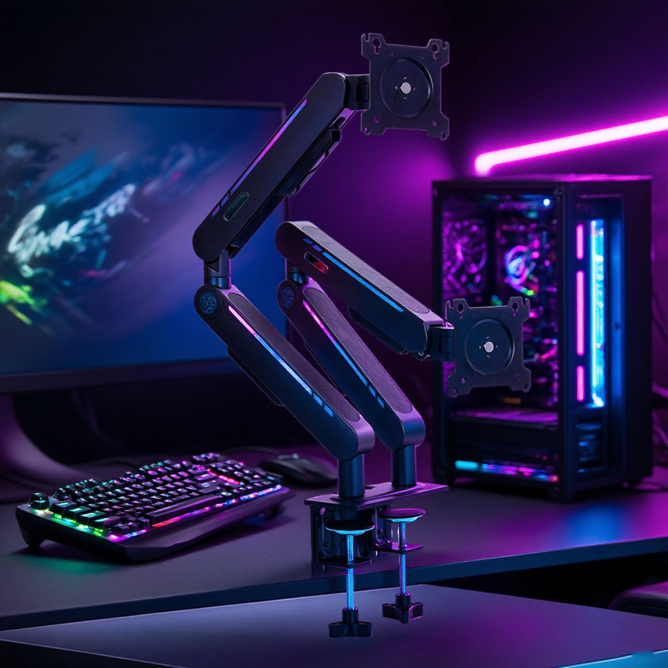 New Arrival Gas Spring Desk Mo - Dual Monitor Stand 评论和价格
