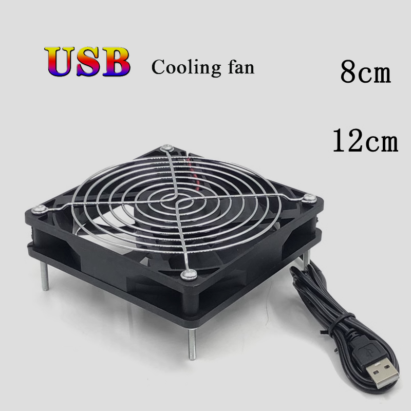 8/12cm 12V USB Powered Compute - Esports Gaming Fan 评论和价格