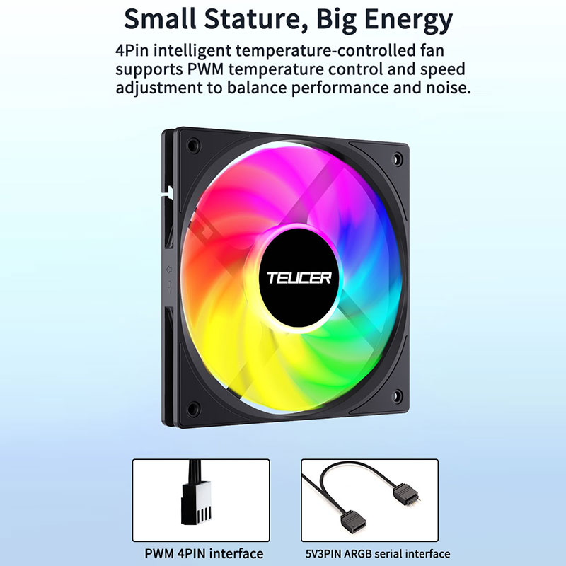 Teucer 120mm PC Case Fan FDB B - Esports Gaming Fan 评论和价格