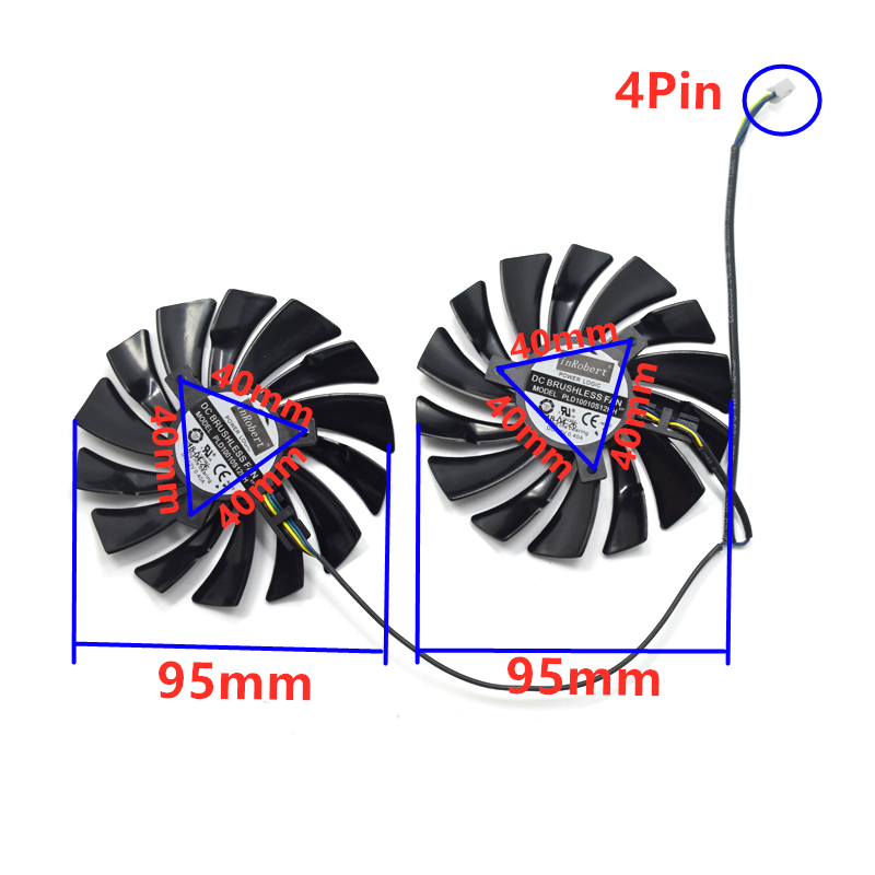 2Pcs 95mm PLD10010S12HH Video  - Esports Gaming Fan 评论和价格