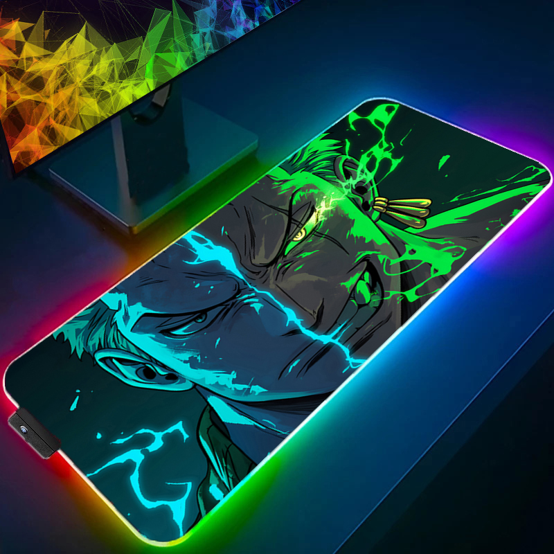 ONE PIECE Zoro Mouse Pad RGB G - Esports Gaming Pc 评论和价格