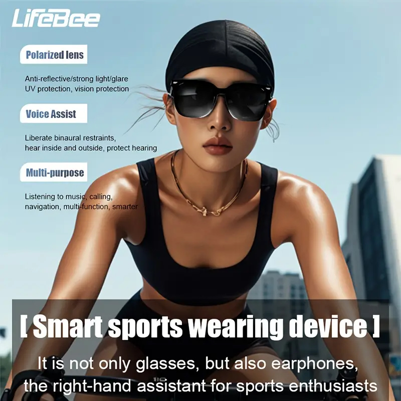 Camera Smart Glasses Bluetooth - Gaming Glasses Blue 评论和价格
