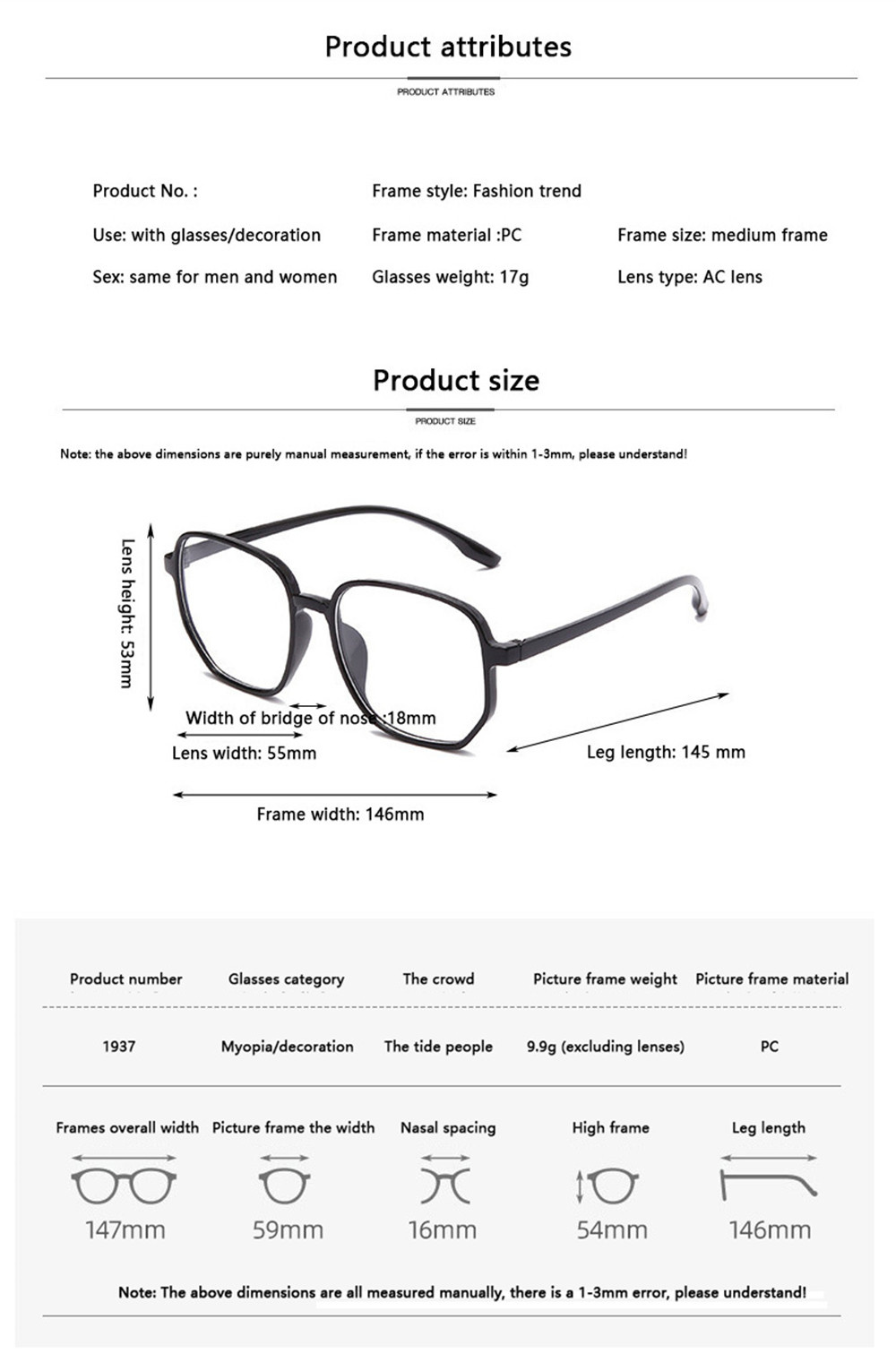 Large Frame Anti Blue Light Ey - Gaming Glasses Blue 评论和价格