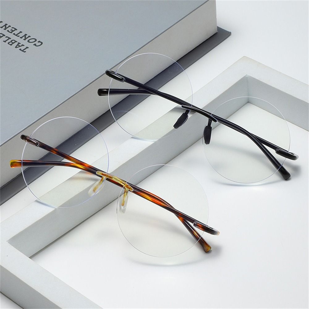 Diamond Cut Rimless Anti-UV Bl - Gaming Glasses Blue 评论和价格